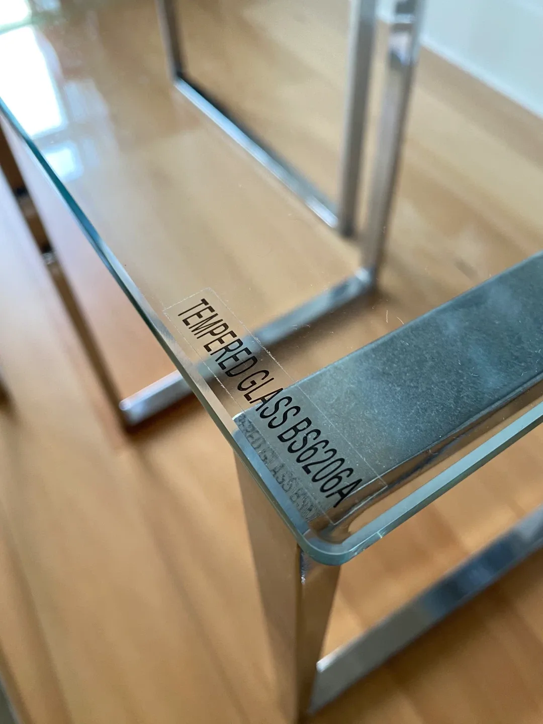 Mobilia Glass and Chrome Coffee Table Set image indicator(6)