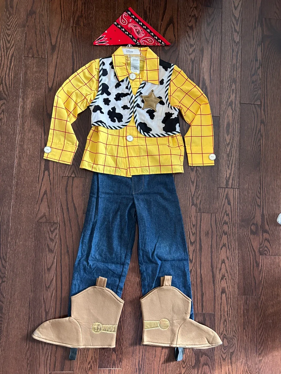 Disney Toy Story Woody Costume - Size 5/6
