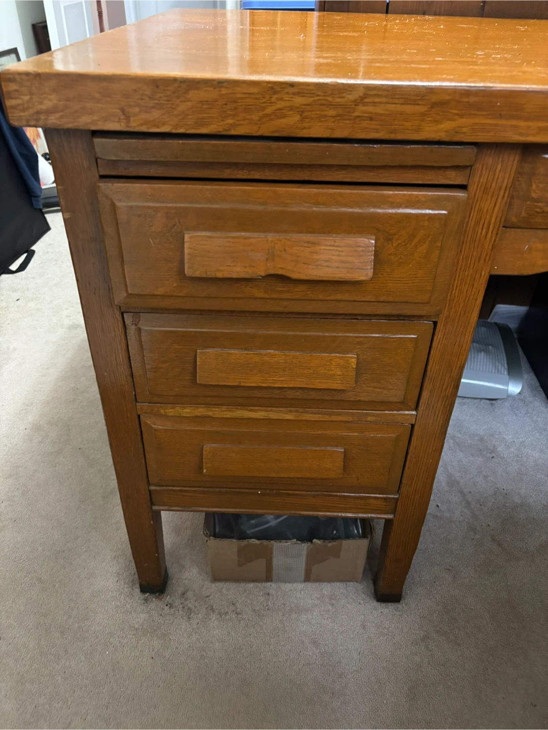 Vintage Wooden Desk - photo 4