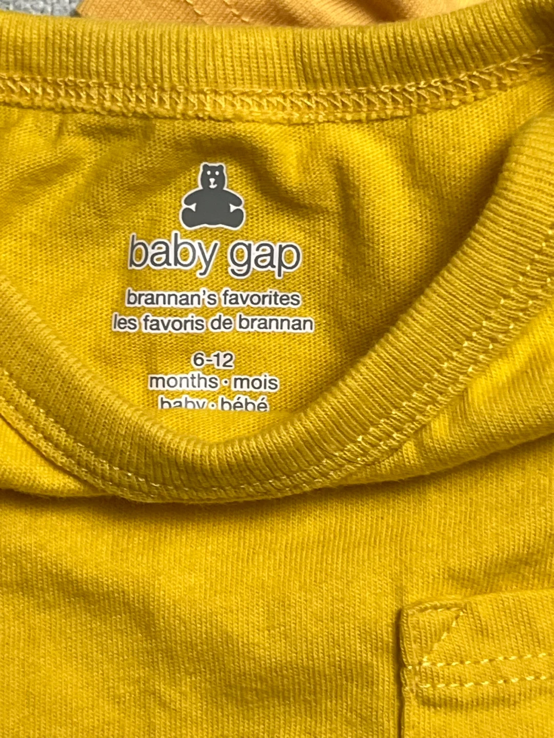 Baby Gap Yellow Bodysuits - Size 6-12 Months - photo 2