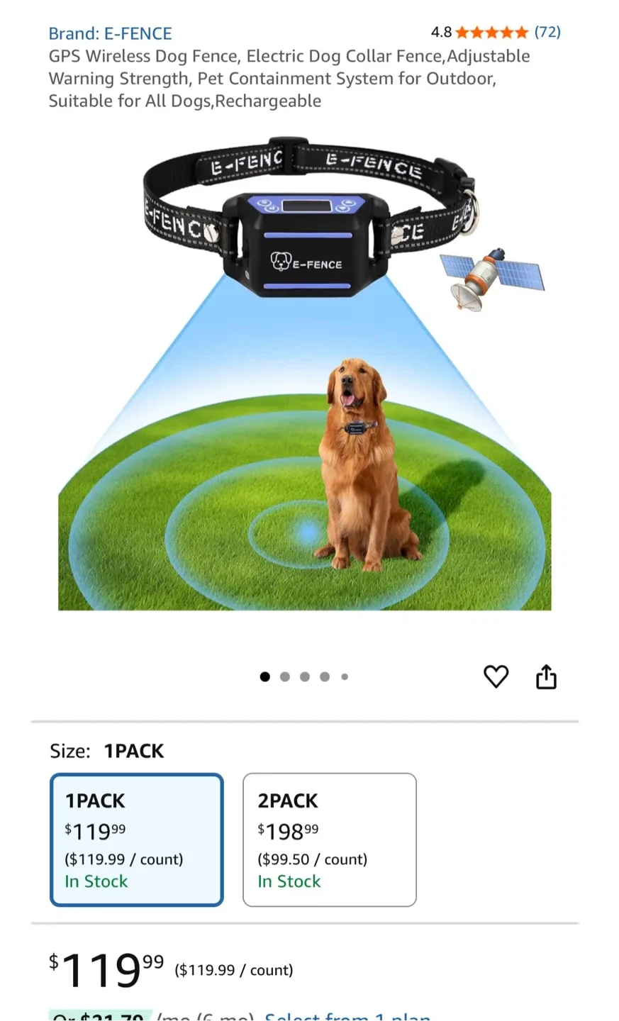 E-Fence GPS Wireless Dog Fence - New in Box! thumbnail