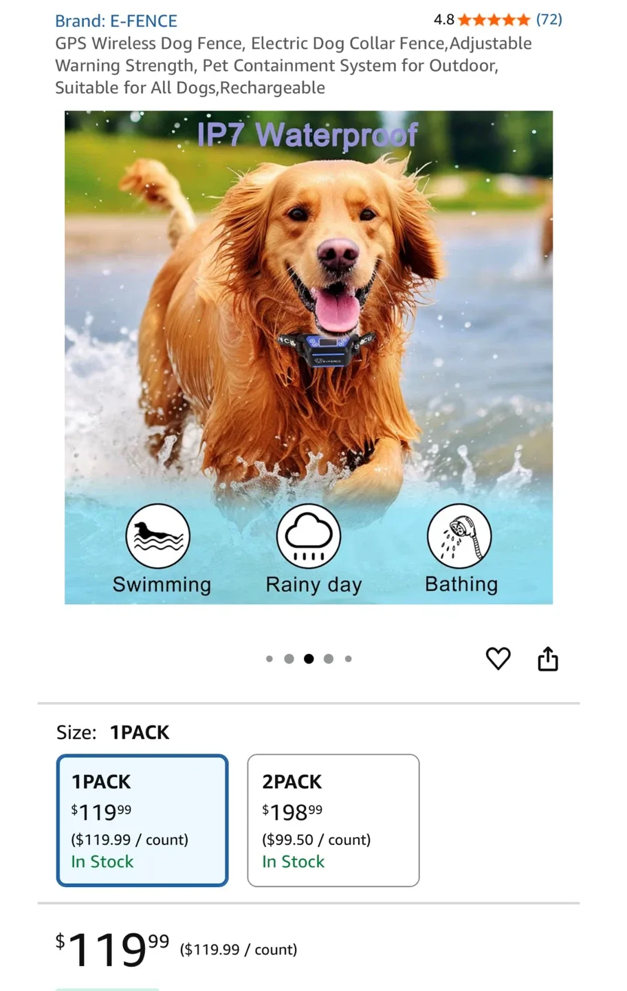 E-Fence GPS Wireless Dog Fence - New in Box! image indicator(2)