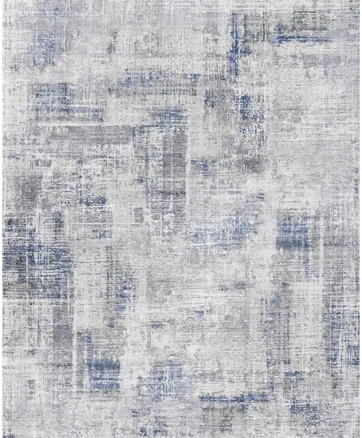 Area Rug 9x12 ft- Grey & Blue