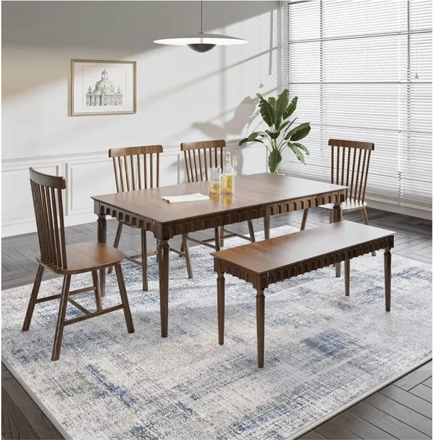 Area Rug 9x12 ft- Grey & Blue image indicator(4)