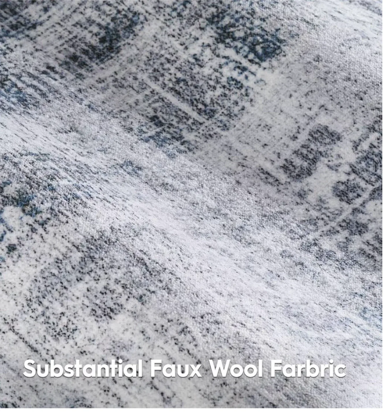 Area Rug 9x12 ft- Grey & Blue image indicator(7)