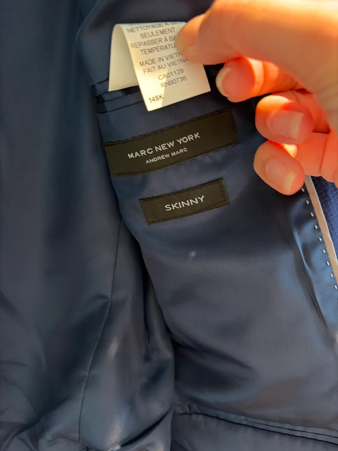 Marc New York Andrew Marc Skinny Navy blue Blazer image indicator(2)