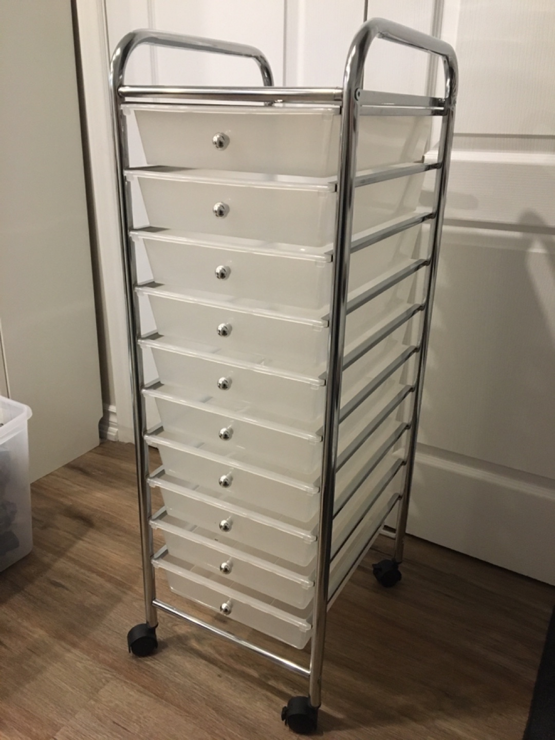 Rolling Storage Cart with 10 Drawers