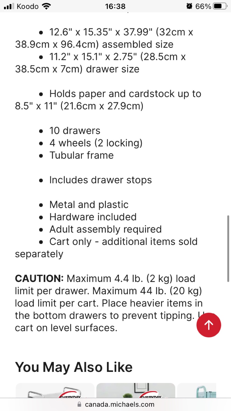 Rolling Storage Cart with 10 Drawers - photo 4