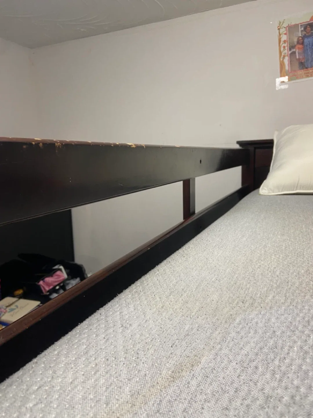 Dark Brown Wooden Bunk Bed Frame image indicator(8)