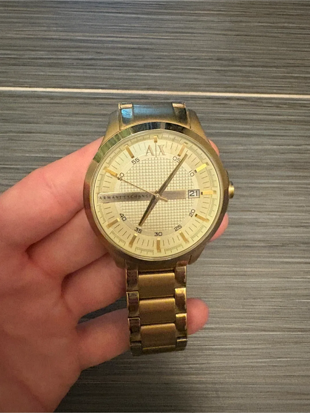 Armani Exchange Gold Watch