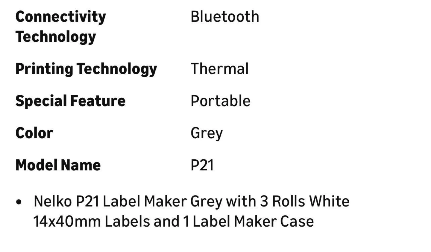 Nelko P21 Label Maker - Grey - photo 2