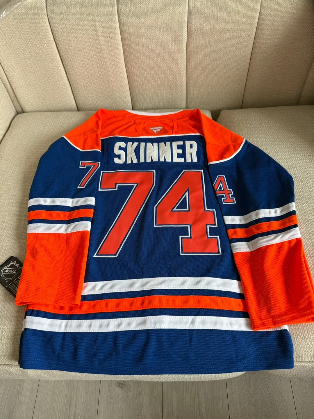 Skinner #74 Edmonton Oilers Hockey Jersey