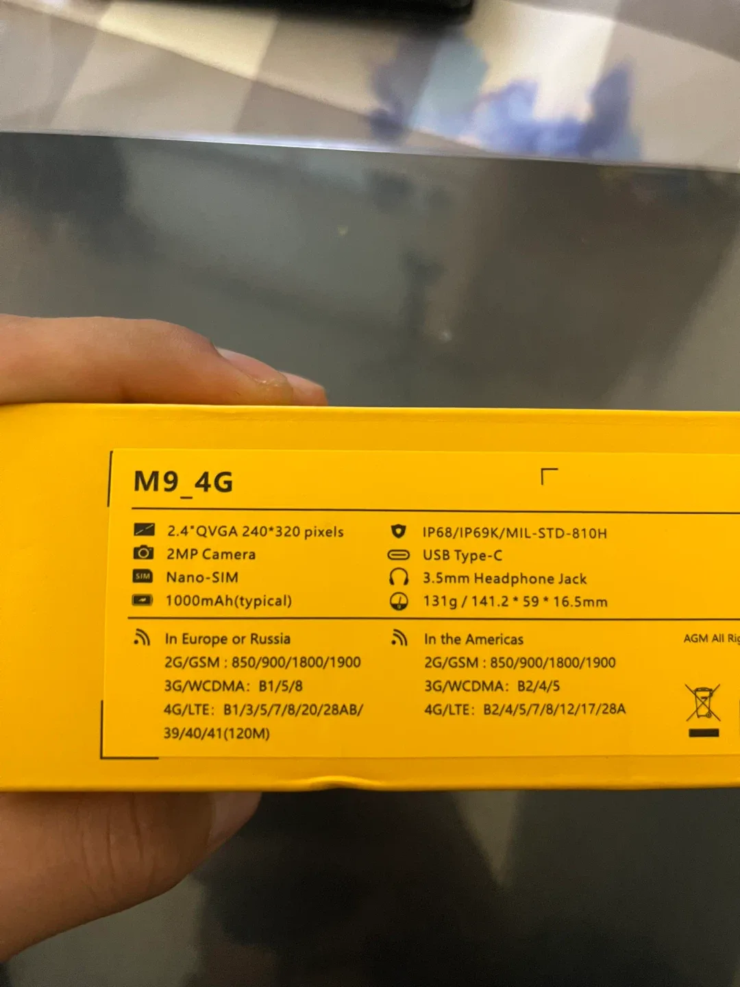 AGM M9 4G Rugged Feature Phone - New in Box image indicator(2)