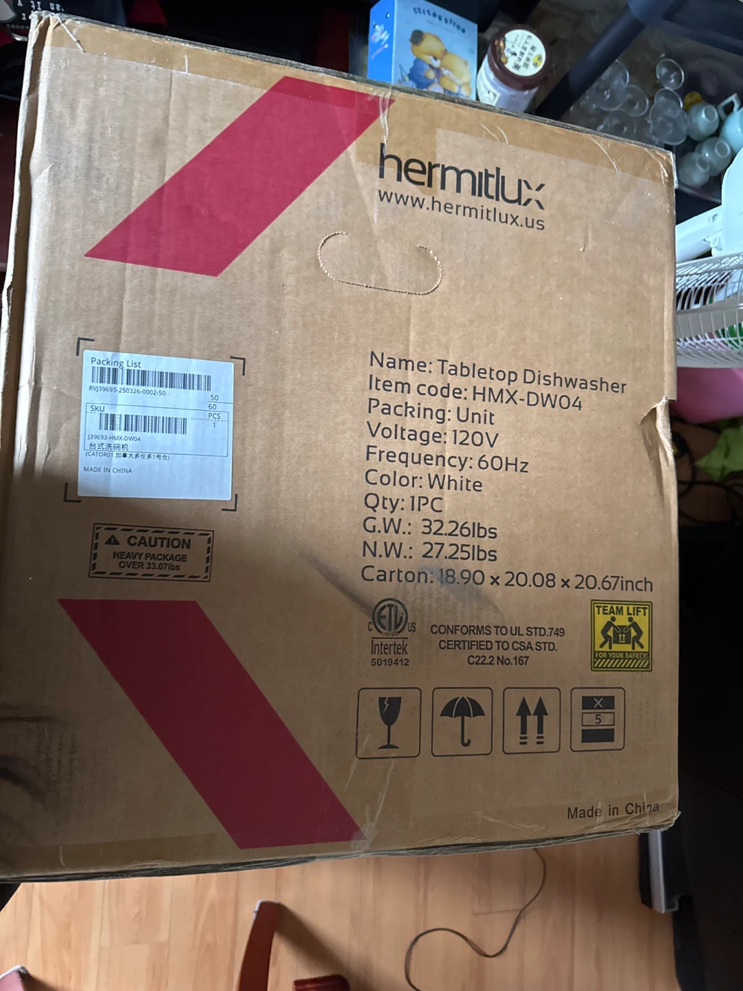 Hermitlux Tabletop Dishwasher - HMX-DW04 - White - photo 2