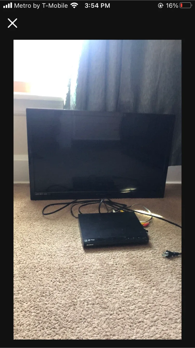 Sony DVD Player and TV