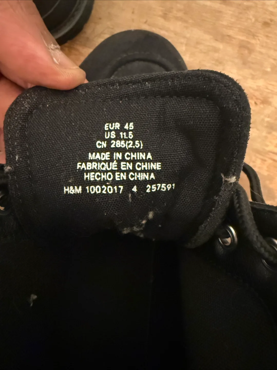 H&M Black Boots - US 11.5 image indicator(5)
