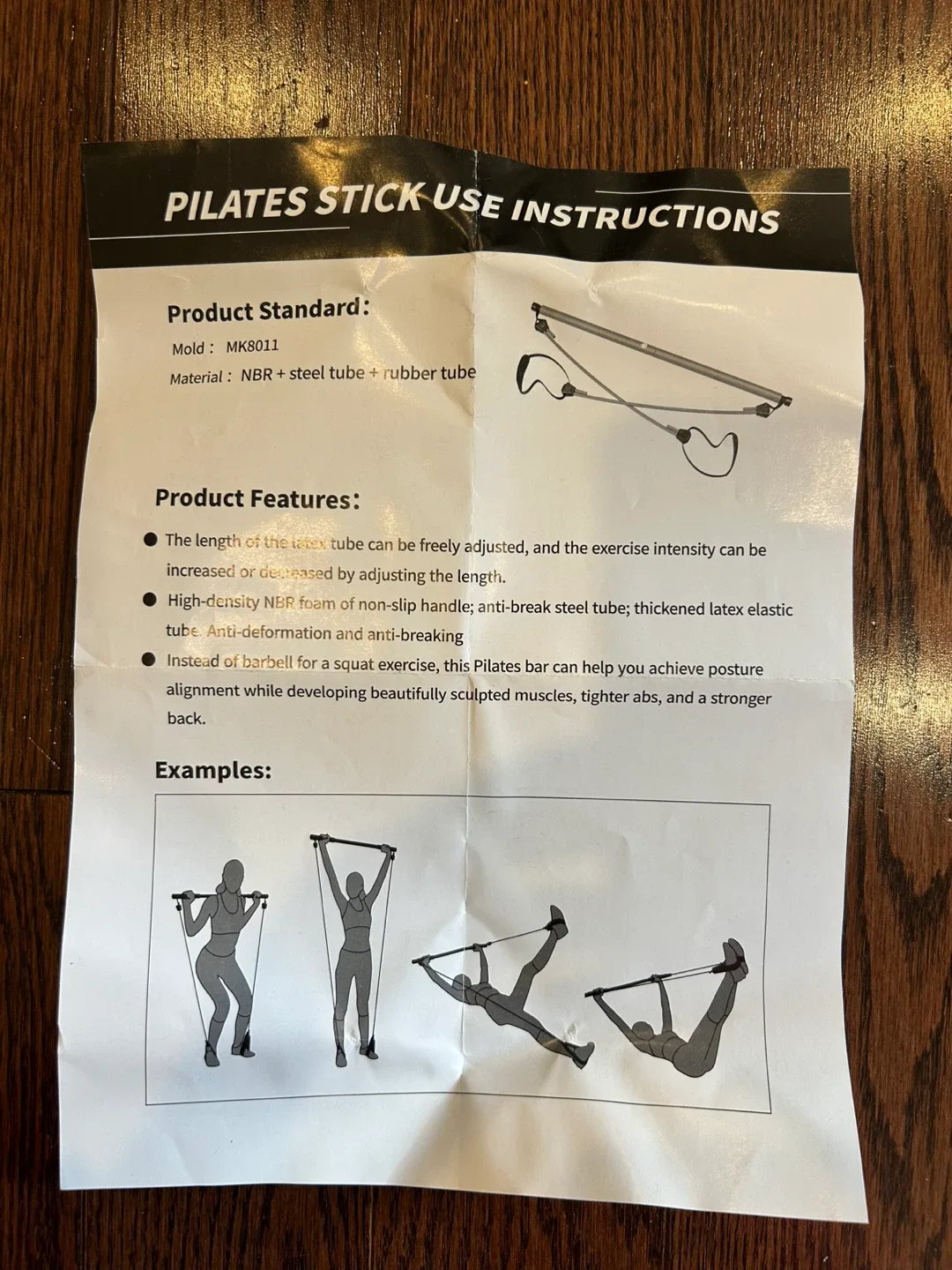 Pilates Bar with Resistance Bands image indicator(6)