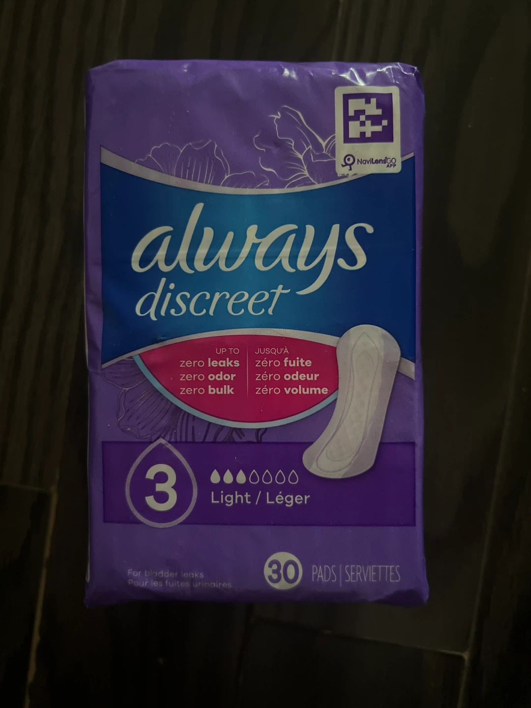 Always Discreet Light Pads - 30 Count