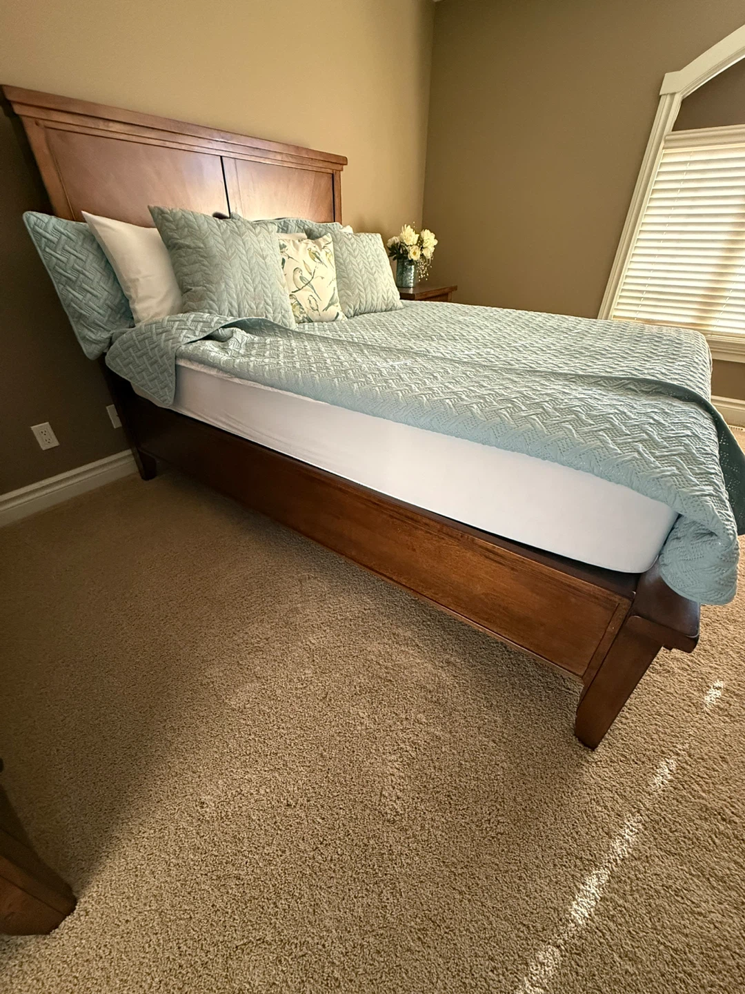 Queen Bedroom  Set - Bed Frame, Nightstand, Dresser