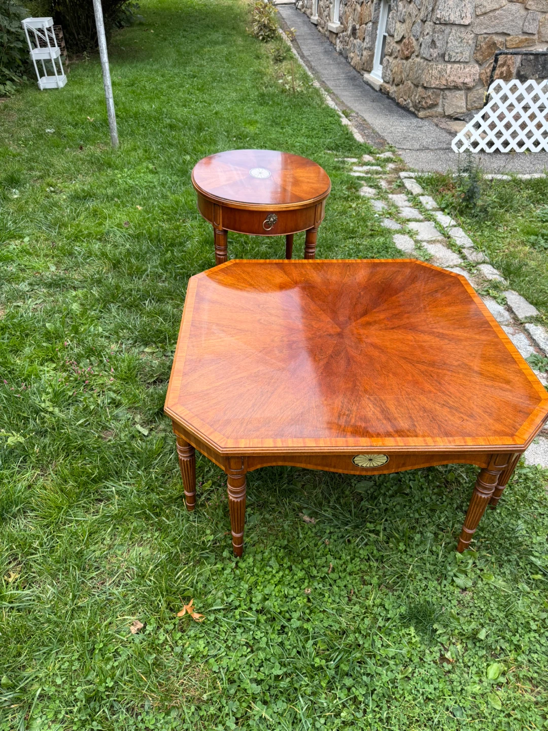 Wooden End Tables - Set of 2