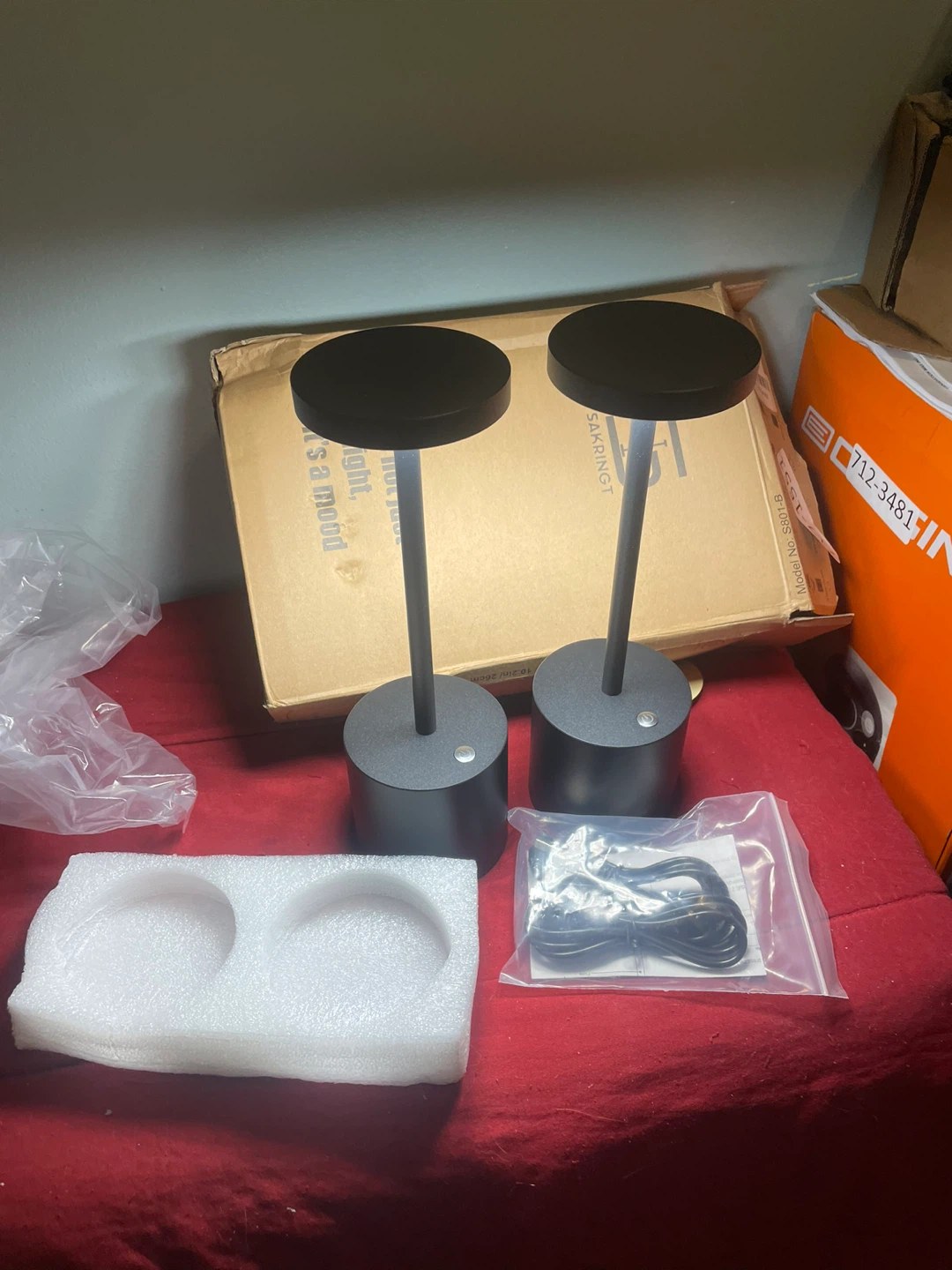 Wireless SAKRINGT Table Lamps - Set of 2