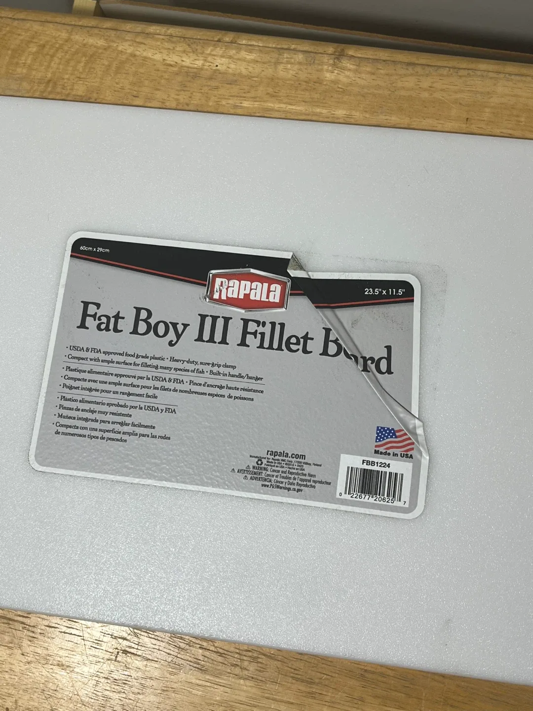Rapala Fat Boy III Fillet Board - 23.5" x 11.6" image indicator(2)