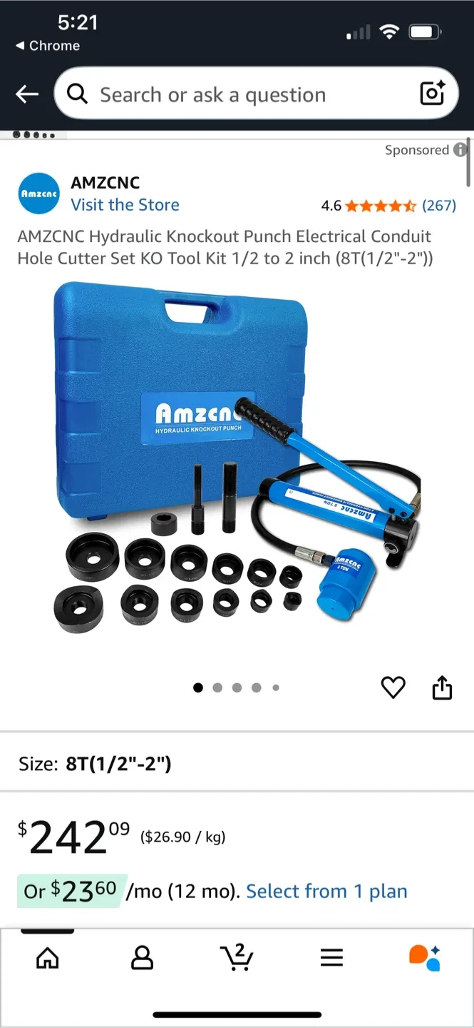 AMZCNC Hydraulic Knockout Punch Kit image indicator(4)