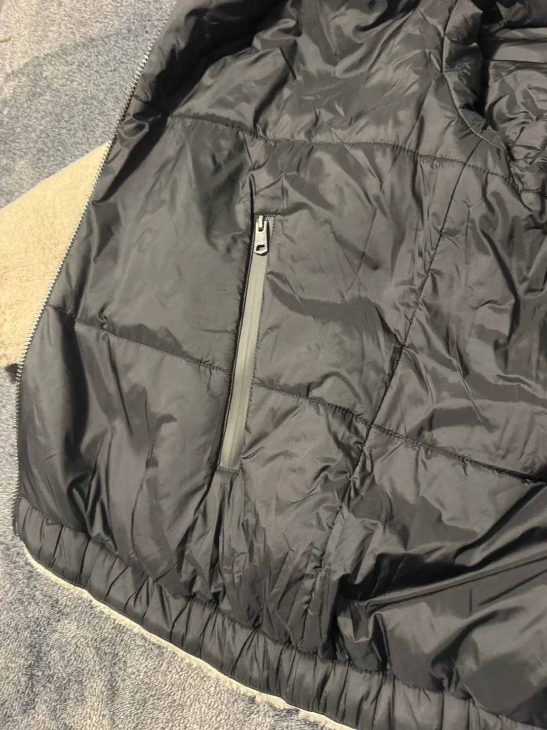 Massimo Dutti Cream Sherpa Jacket image indicator(5)