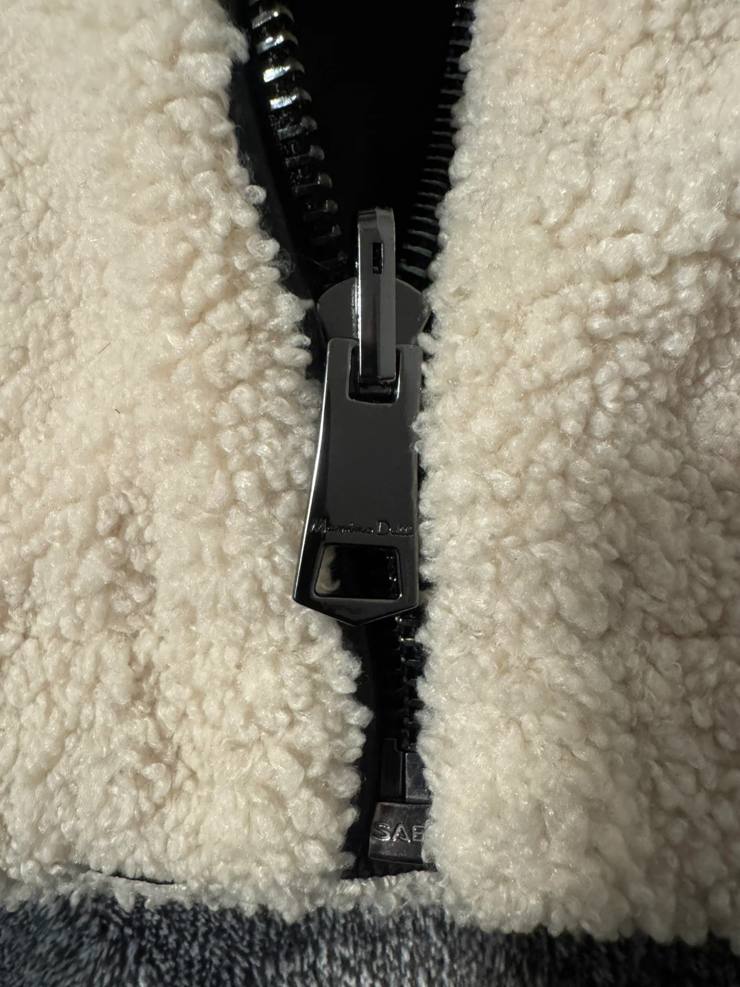 Massimo Dutti Cream Sherpa Jacket - photo 4