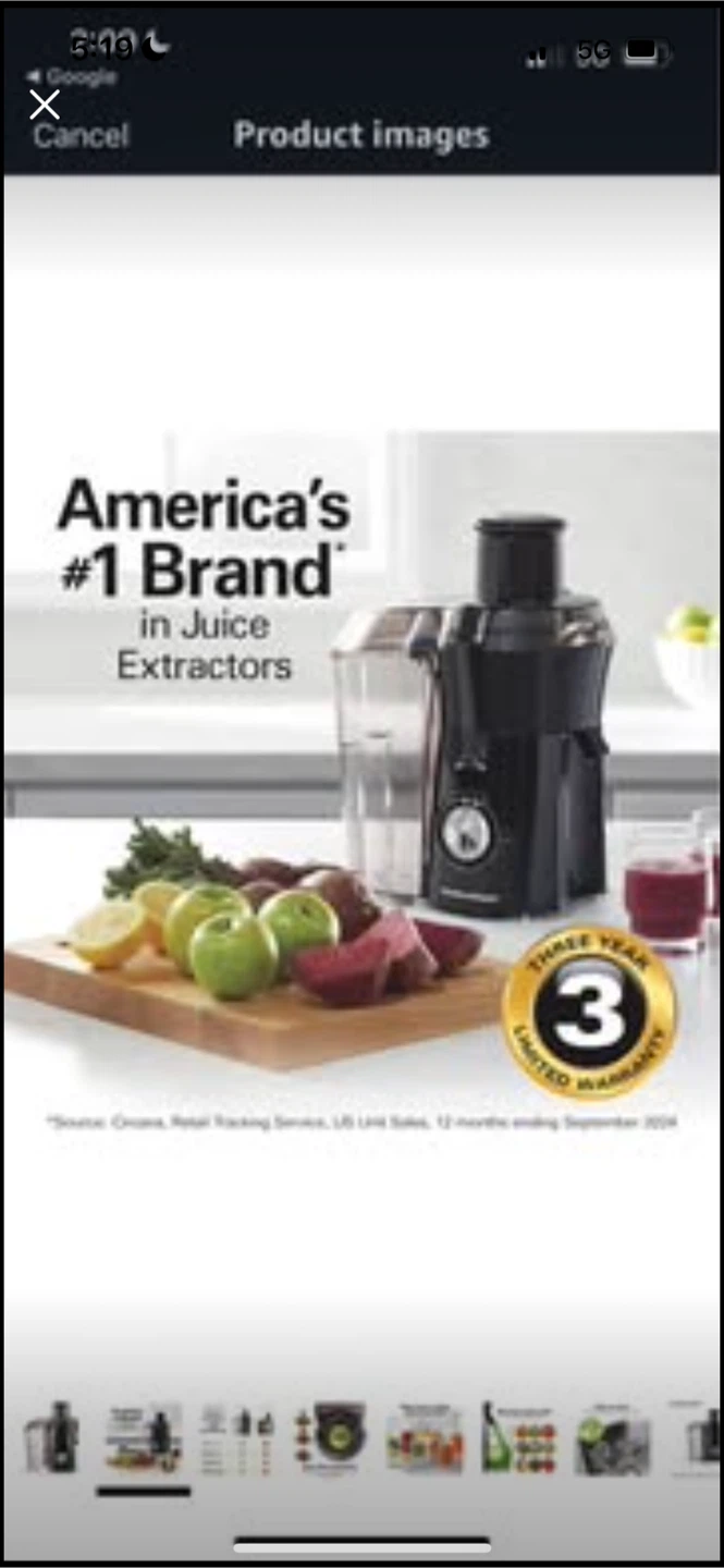 Hamilton Beach Juice Extractor - photo 4