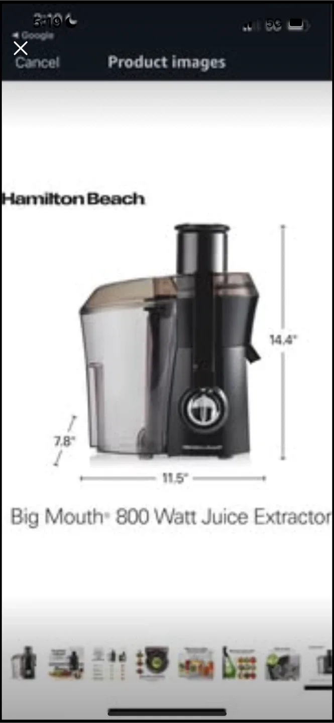 Hamilton Beach Juice Extractor image indicator(7)