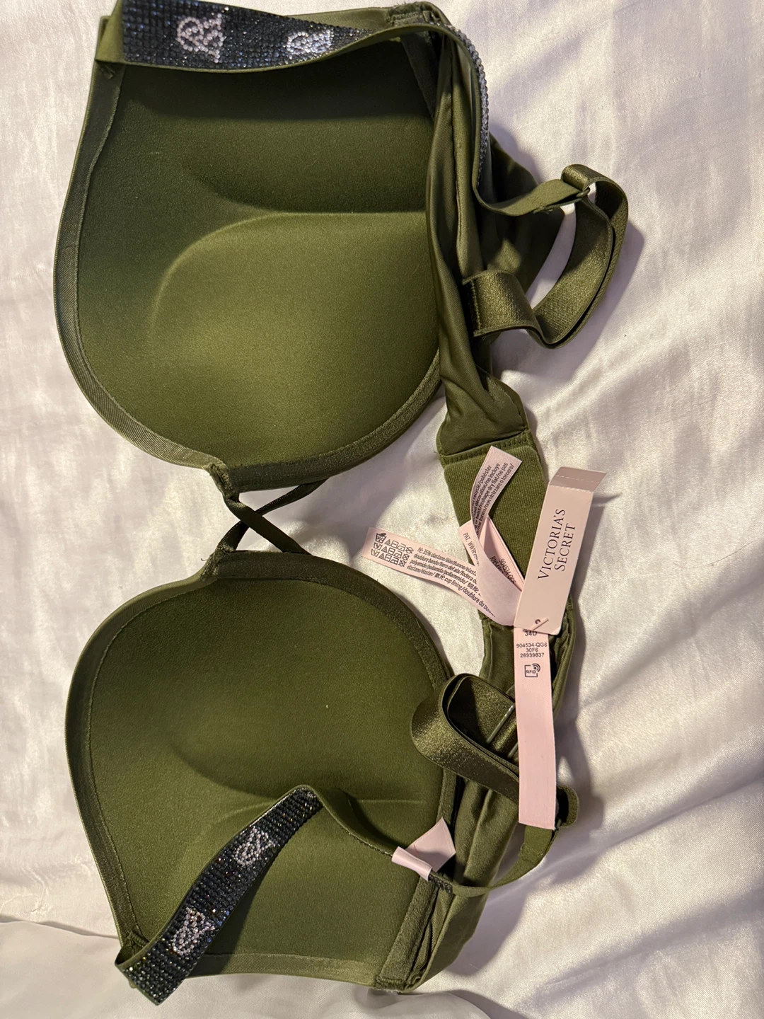 Victoria's Secret Olive Green Bombshell Push-up Bra, 34D - photo 3
