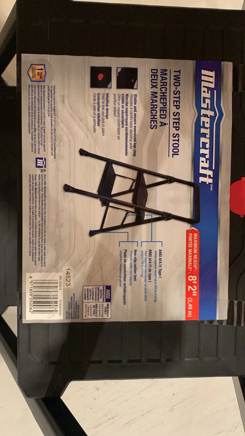 Mastercraft Two-Step Step Stool