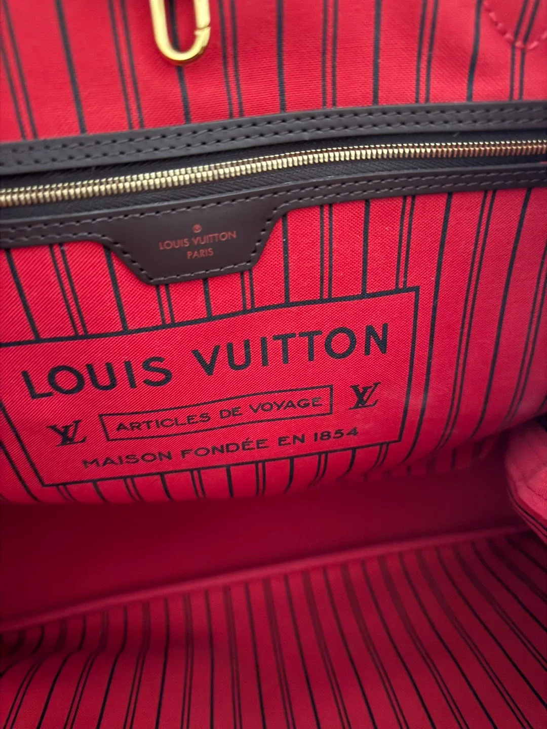 Louis Vuitton Damier Ebene Neverfull GM Tote Bag image indicator(2)