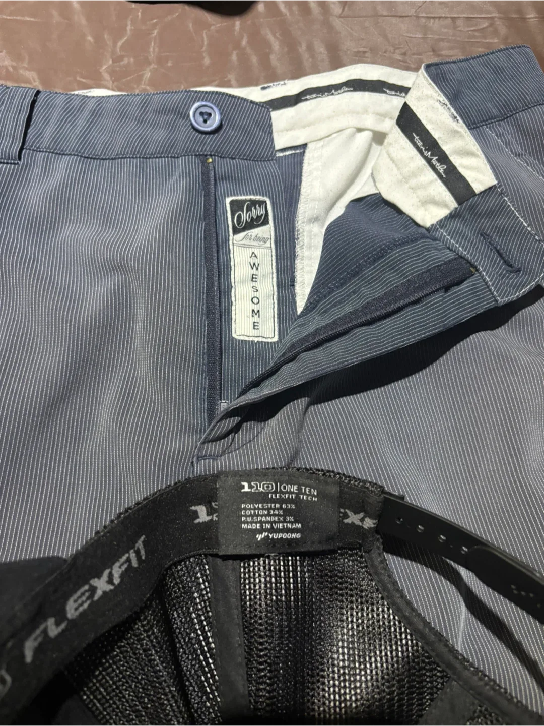 Travis Mathew size 36 Shorts 110 Flexfit Hat priced per each. image indicator(5)