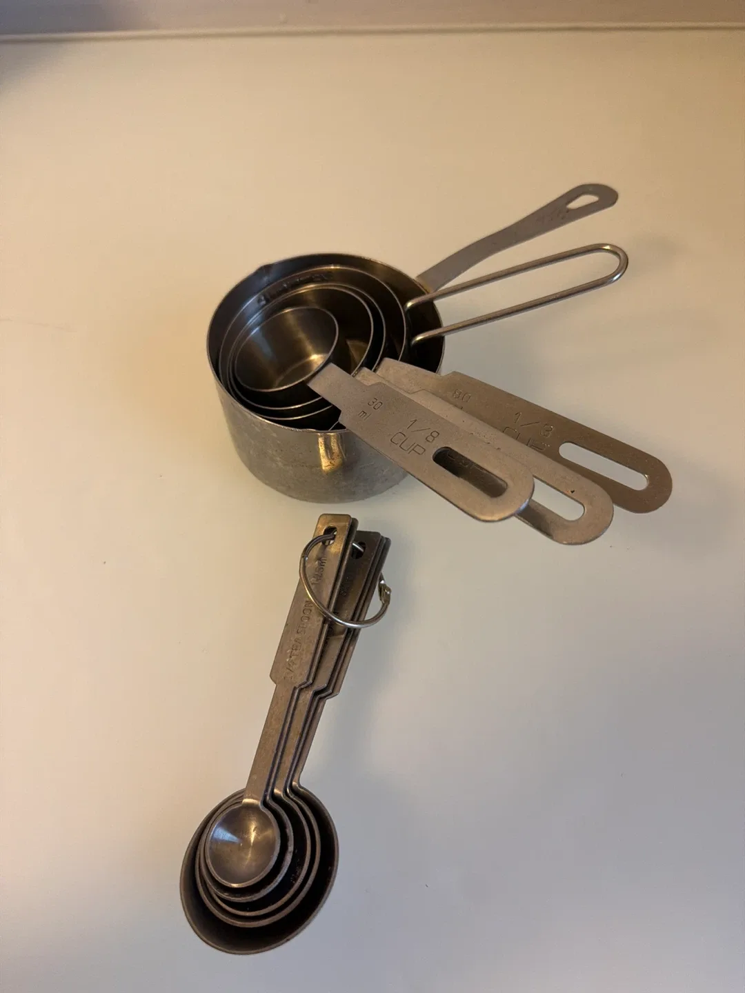 Stainless Steel Measuring Cups and Spoons Set thumbnail