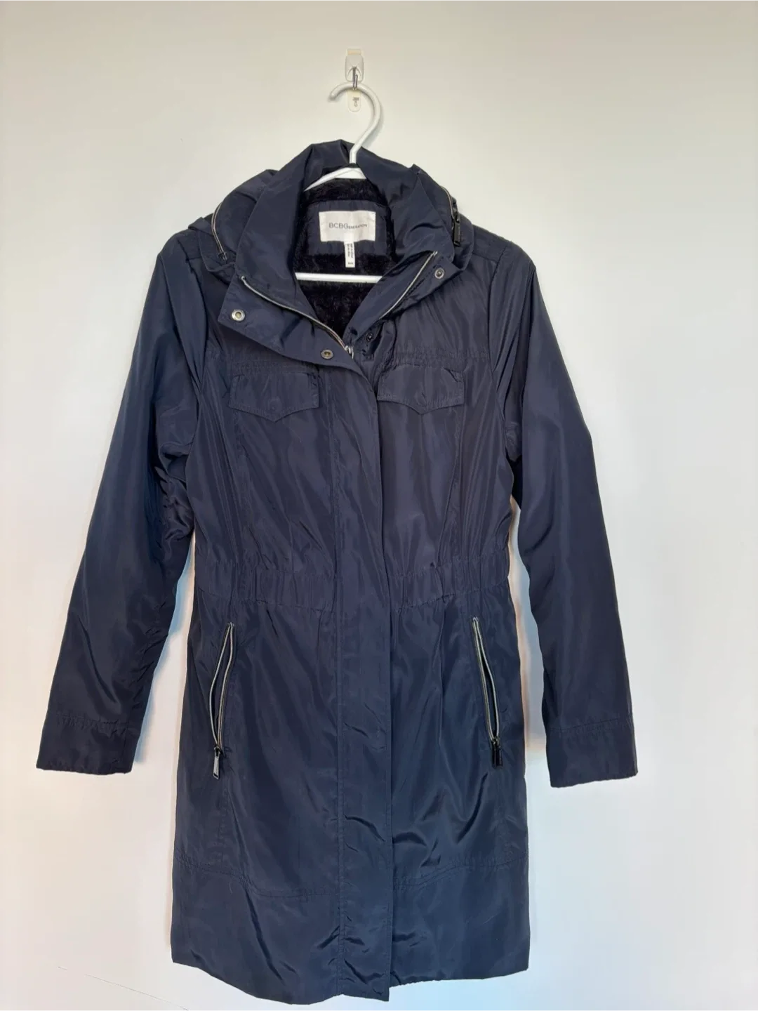 BCBGeneration Navy Blue Winter Coat thumbnail