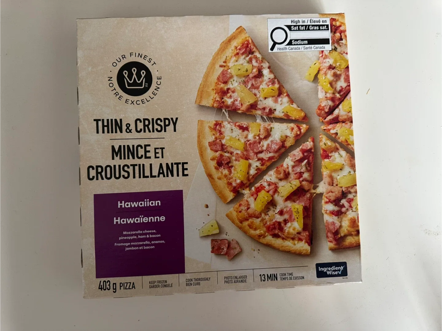 Our Finest Thin & Crispy Hawaiian Pizza thumbnail