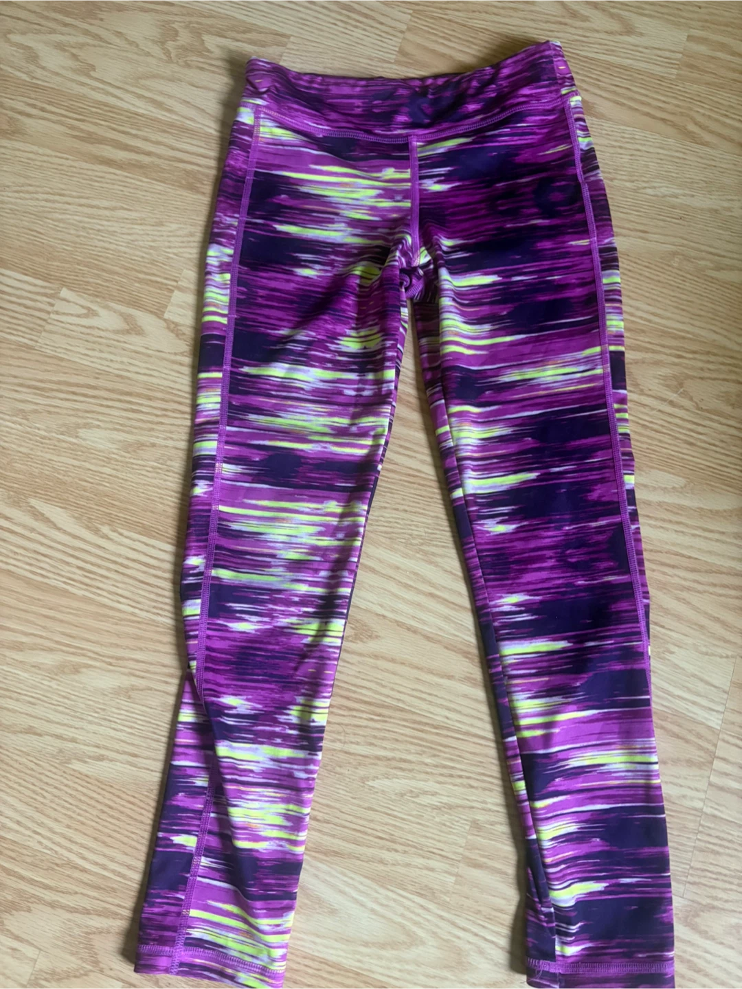 Kids Purple Patterned Leggings size 10-12