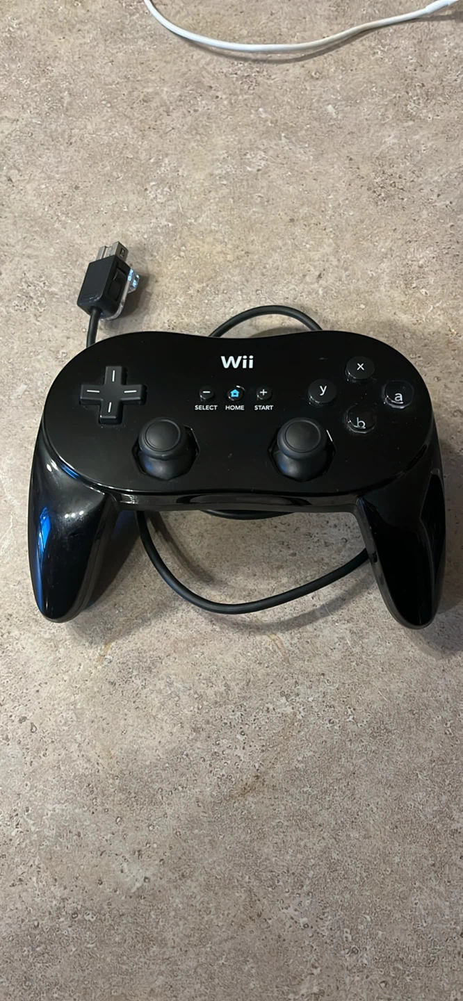 Black Wii Classic Controller