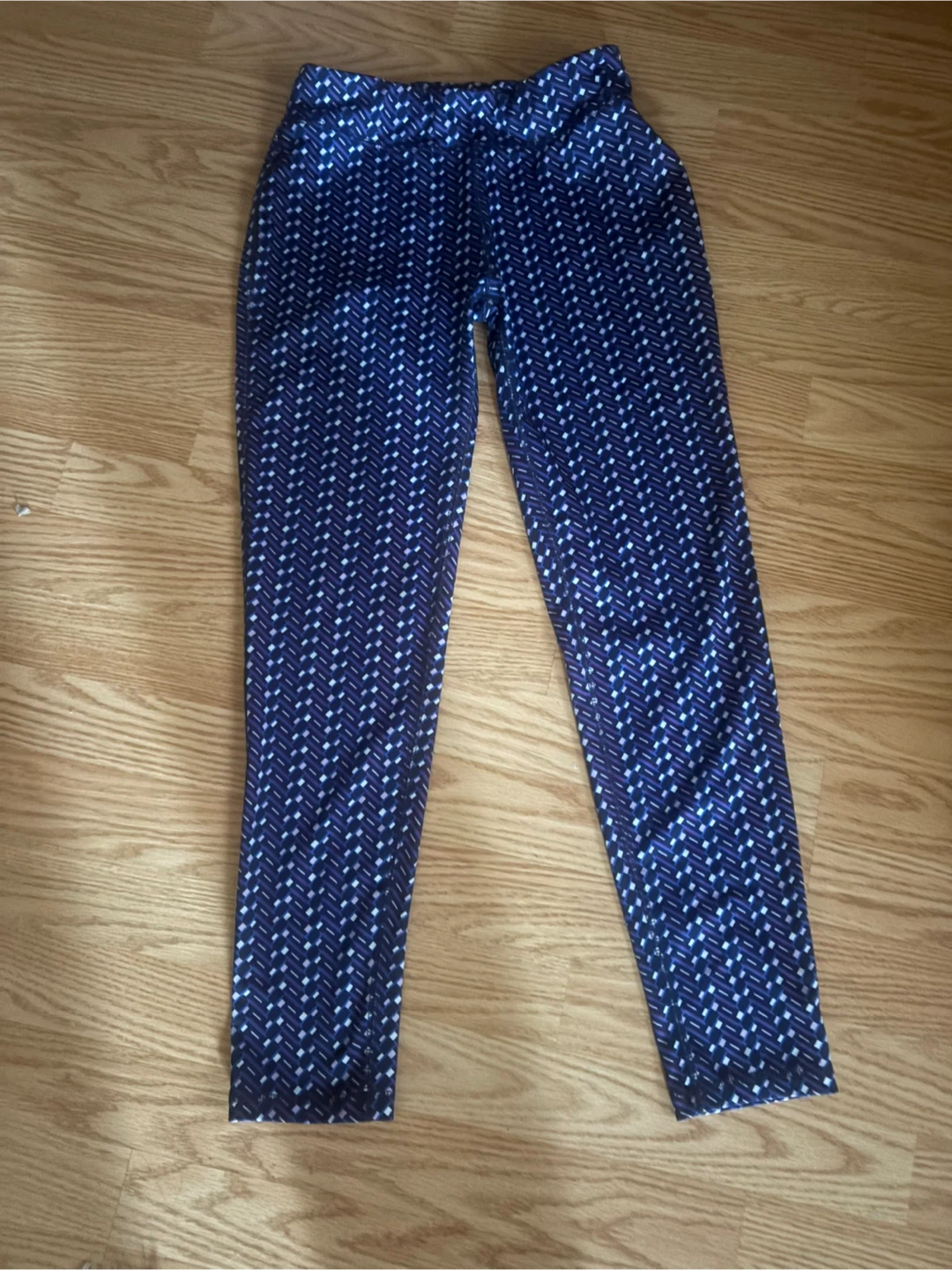 Patterned Blue Leggings size 14 -16