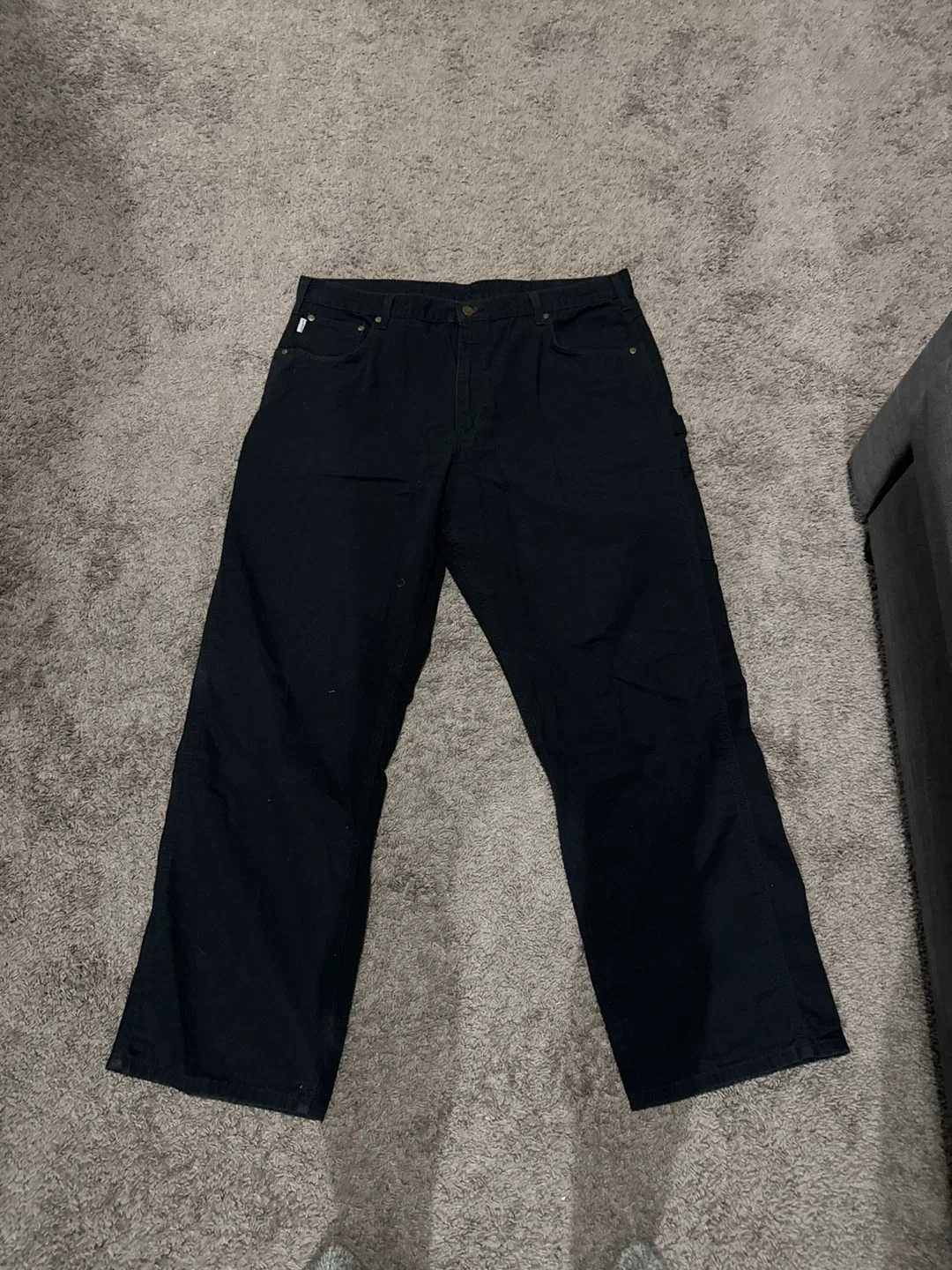 Carhartt 8169 BLK Loose Fit Pants, 40x32 image indicator(2)