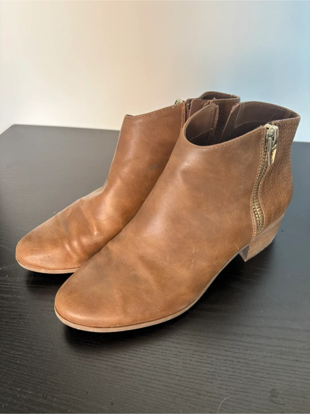 Call It Spring Brown Ankle Boots - Size 10 thumbnail