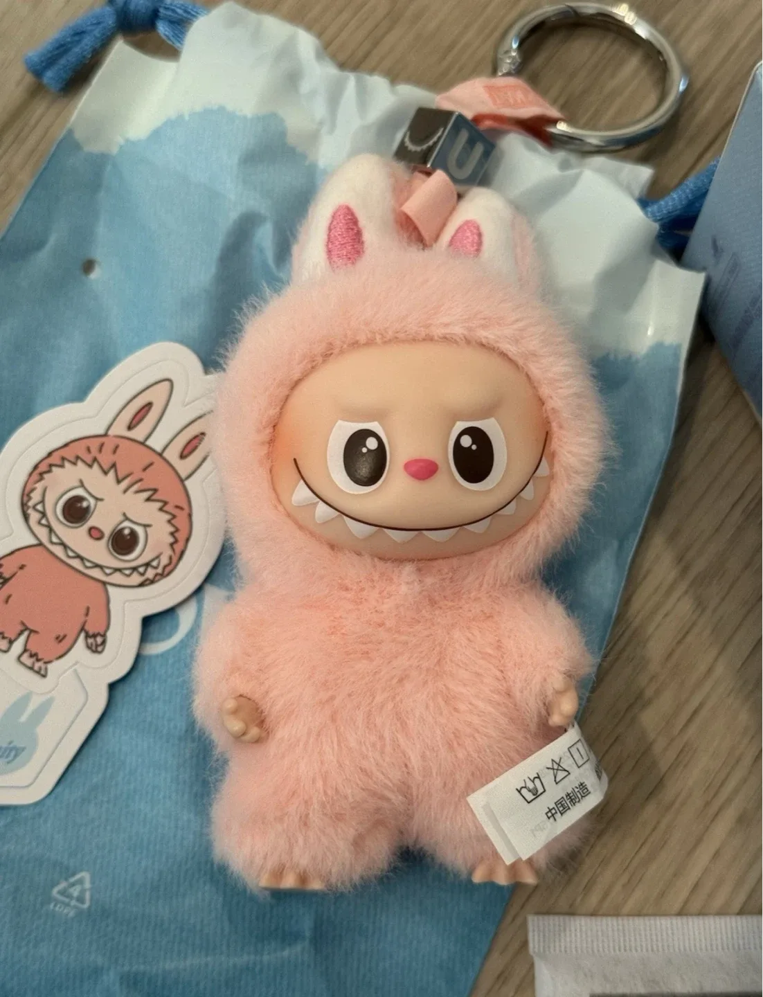 Mini Labubu pin for love -  letter U image indicator(3)