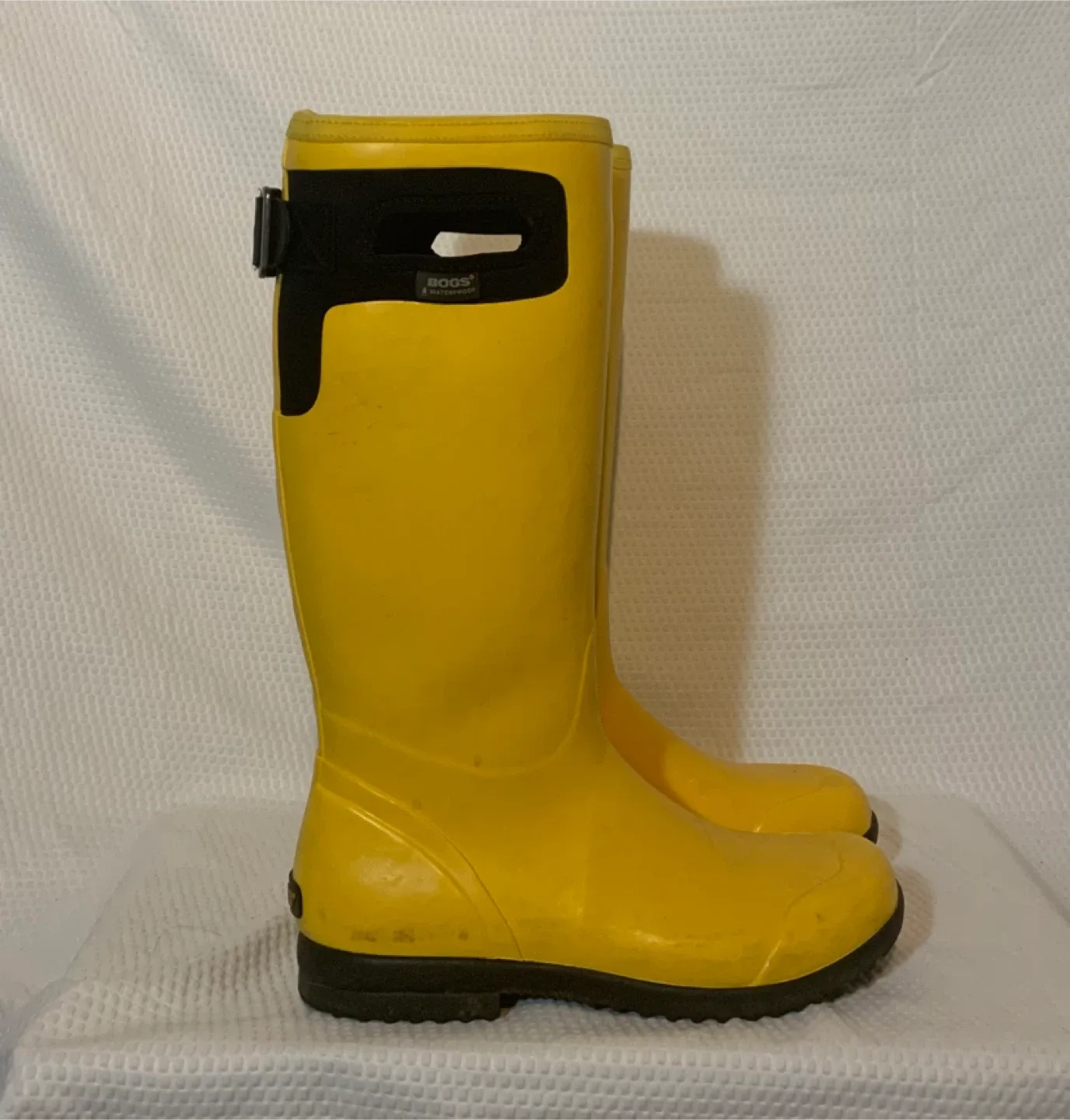 Bogs Tacoma Tall Yellow Rain Boots - Women's US 8