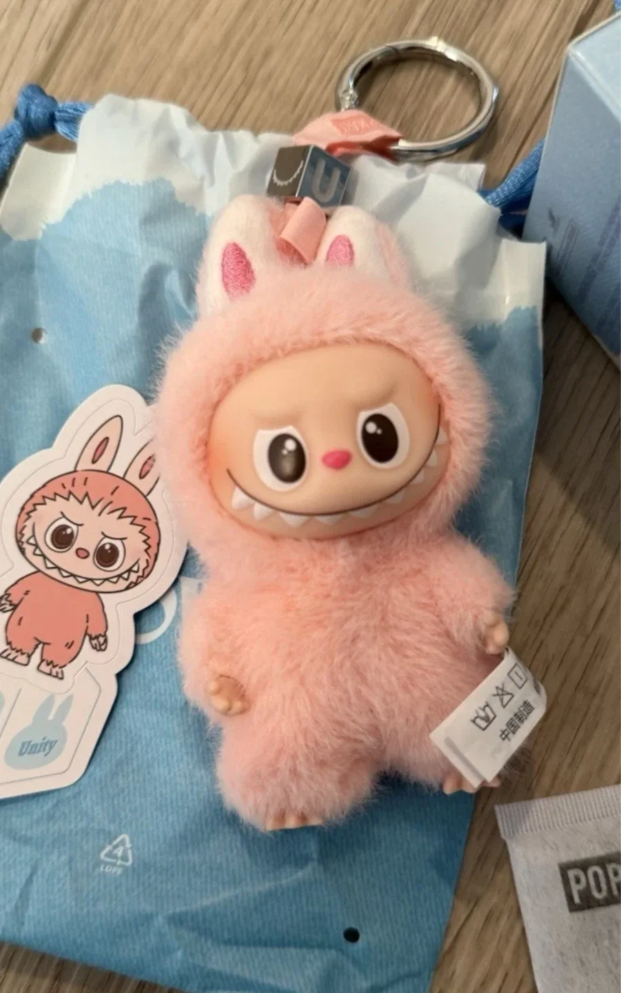 Mini Labubu pin for love -  letter U image indicator(5)