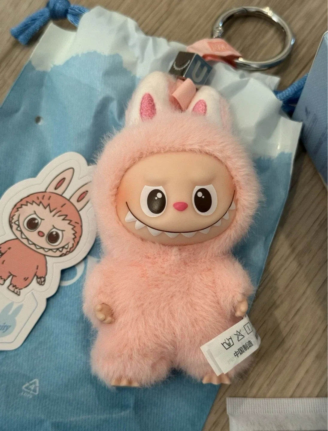 Mini Labubu pin for love -  letter U image indicator(6)