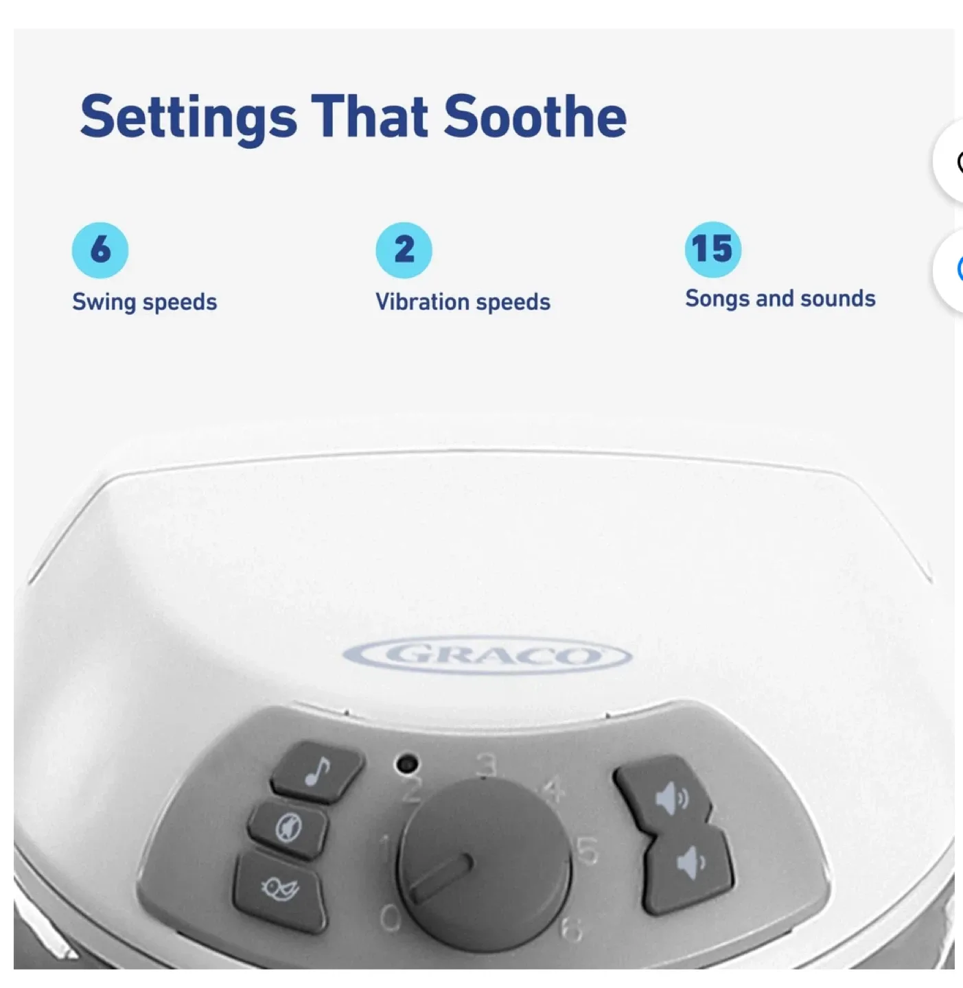 Graco Soothe 'n Sway simple swing image indicator(2)