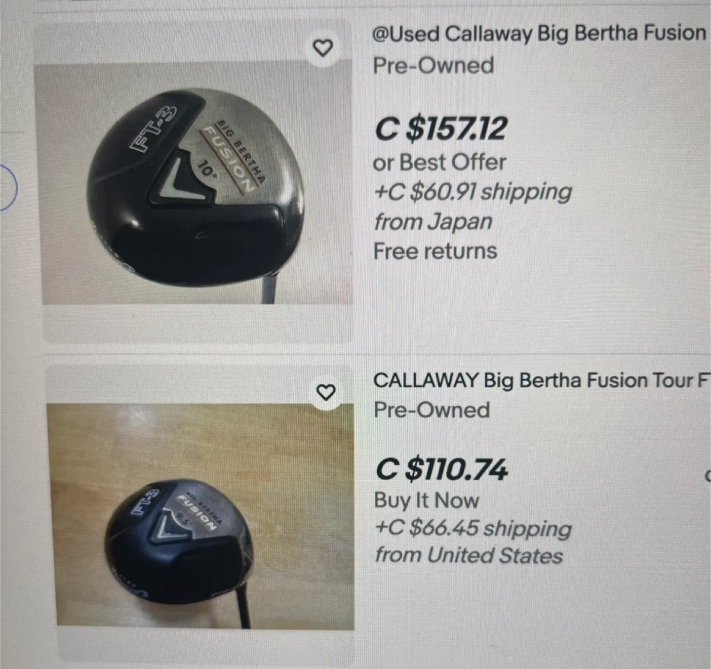 Callaway Big Bertha FT-3 Fusion Driver 10° image indicator(9)