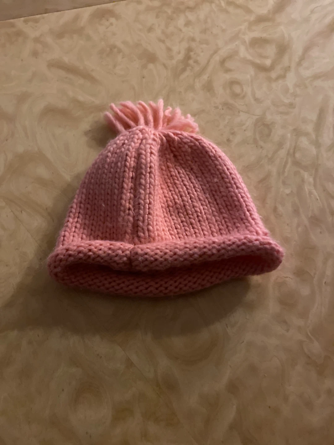 Pink Knitted Baby Hat